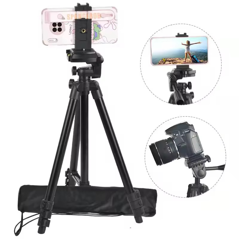 53-Inch Aluminum Alloy Phone Tripod